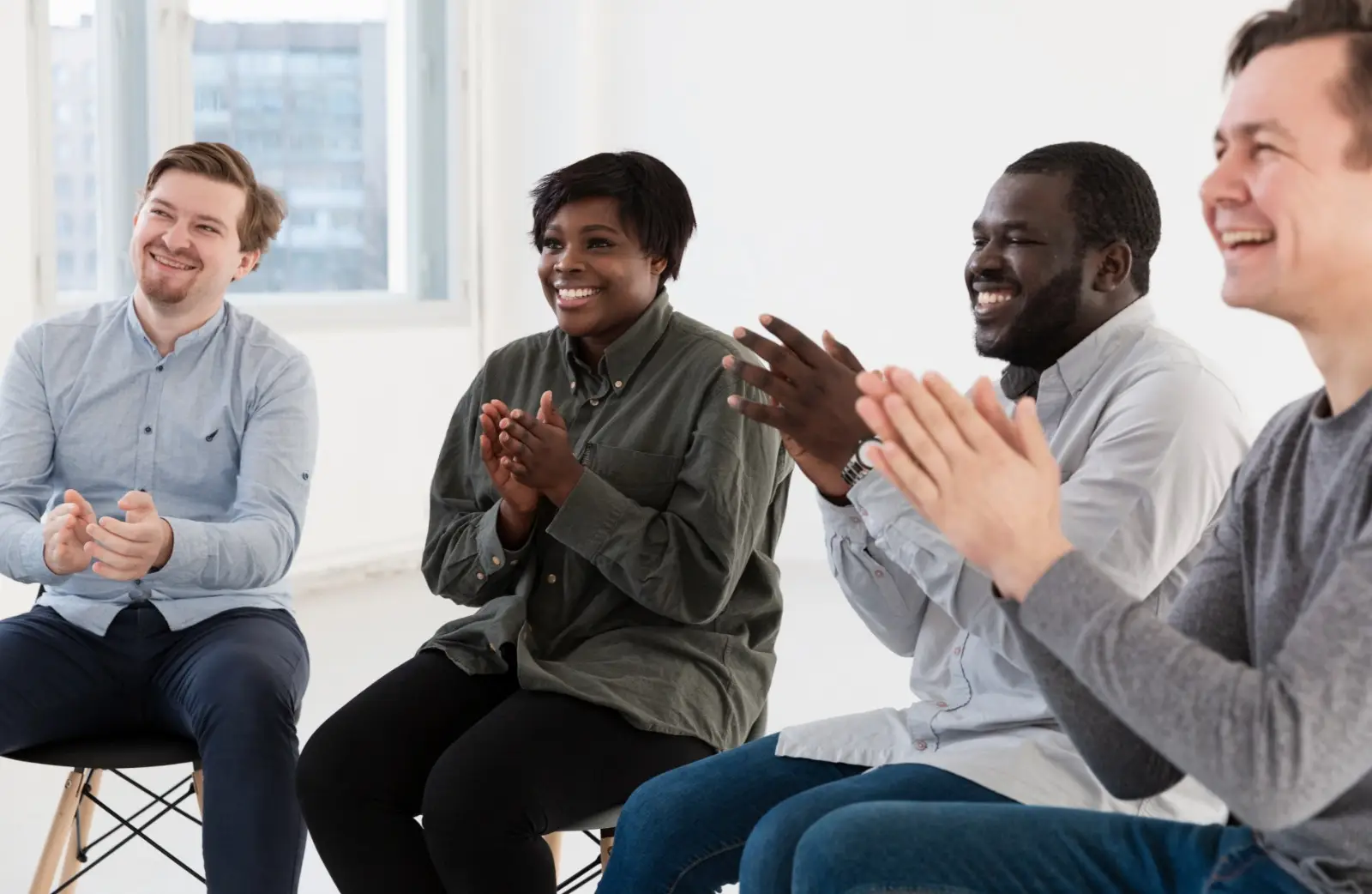 Group therapy session at Recoup & Recover in Wyandotte, Michigan